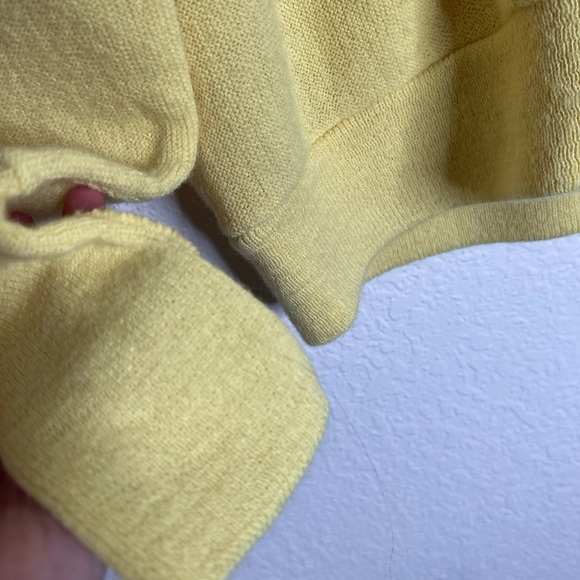 Vintage The Fox Collection Grandpa Yellow Button Up Sweater - Picture 8 of 9
